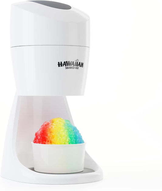 S900A Snow Cone and Shaved Ice Machine with 2 Reusable Plastic Ice Mold Cups, Non-Slip Mat, Instruction Manual, 1-Year Manufacturer’S Warranty, 120V, White | Ice Shaver & Snow Cone Machine, Snowcone and Slushie Maker, 2 Reusable Cups, 120V