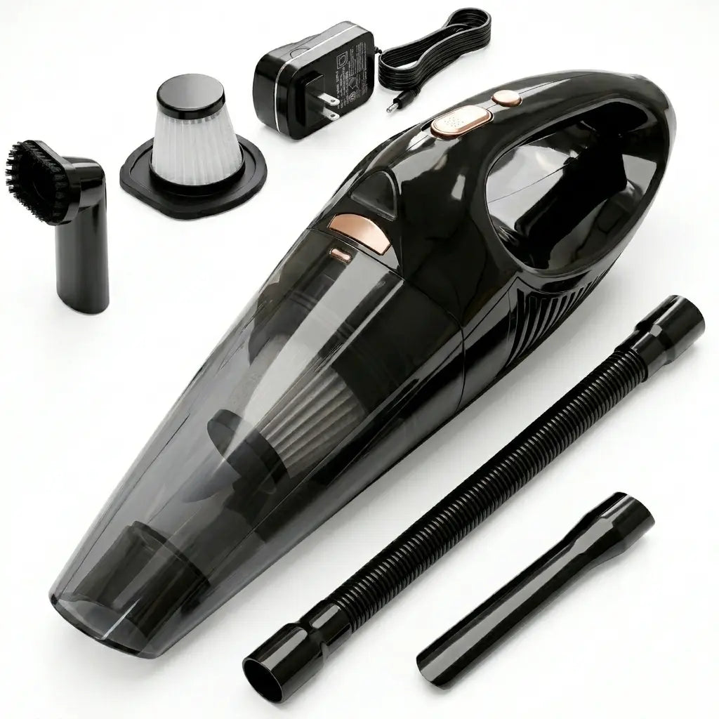 Cordless Handheld Vacuum, Car Cleaning Supplies, 9Kpa Suction, Fast-Charge Built-In Batteries, Long Runtime, Home Interior Care, Car Accessories, Ideal Gift for Any Occasion, Cars Accessories