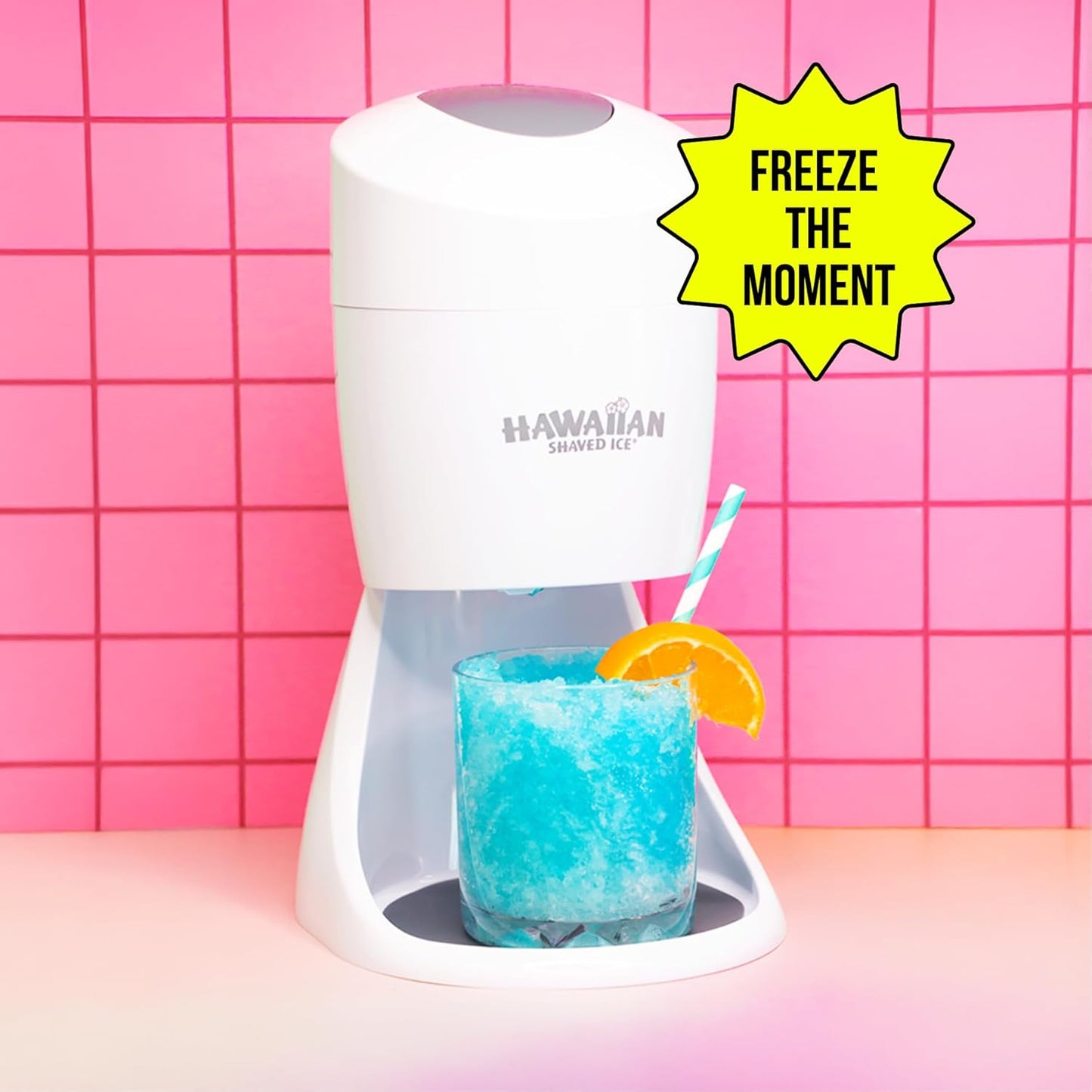 S900A Snow Cone and Shaved Ice Machine with 2 Reusable Plastic Ice Mold Cups, Non-Slip Mat, Instruction Manual, 1-Year Manufacturer’S Warranty, 120V, White | Ice Shaver & Snow Cone Machine, Snowcone and Slushie Maker, 2 Reusable Cups, 120V