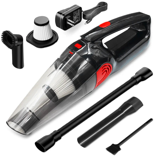 Cordless Handheld Vacuum, Car Cleaning Supplies, 9Kpa Suction, Fast-Charge Built-In Batteries, Long Runtime, Home Interior Care, Car Accessories, Ideal Gift for Any Occasion, Cars Accessories